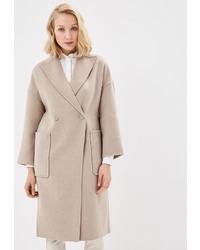 Женское бежевое пальто от Lusio