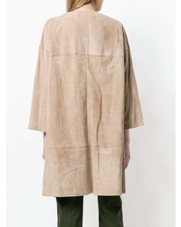 Женское бежевое пальто от Desa 1972