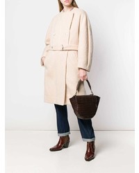 Женское бежевое пальто от Chloé