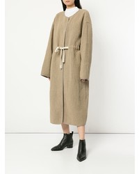 Женское бежевое пальто от Goen.J