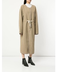 Женское бежевое пальто от Goen.J