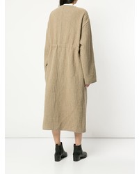 Женское бежевое пальто от Goen.J