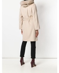 Женское бежевое пальто от Max Mara Studio