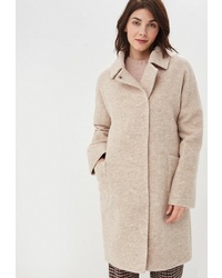 Женское бежевое пальто от Rosso Style