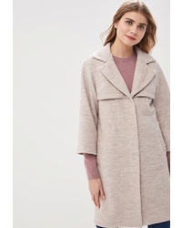 Женское бежевое пальто от Rosso Style