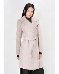 Женское бежевое пальто от Sugarlife
