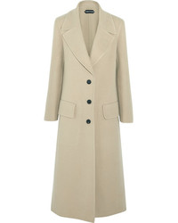 Женское бежевое пальто от Tom Ford