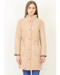 Женское бежевое пальто от Trifo