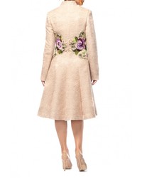 Женское бежевое пальто от Yukostyle