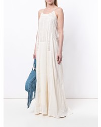 Бежевое платье-миди от Twin-Set