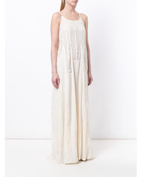 Бежевое платье-миди от Twin-Set