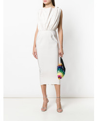 Бежевое платье-футляр от Maticevski