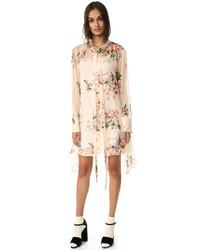 Бежевое шелковое платье от Rochas