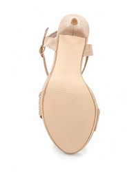 Бежевые босоножки на каблуке от Tulipano