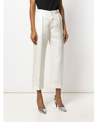 Женские бежевые брюки-галифе от Maison Margiela