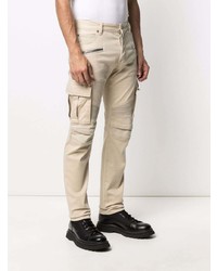 Бежевые брюки карго от Balmain