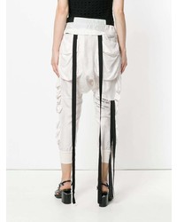 Женские бежевые брюки карго от Unravel Project