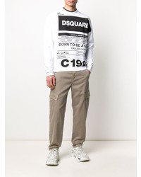 Бежевые брюки карго от Diesel