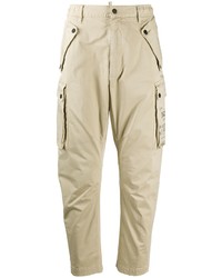 Бежевые брюки карго от DSQUARED2