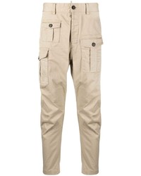Бежевые брюки карго от DSQUARED2