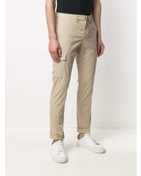Бежевые брюки карго от Dondup