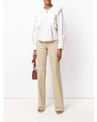 Бежевые брюки-клеш от Etro