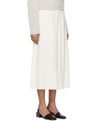 Бежевые брюки-кюлоты от Helmut Lang