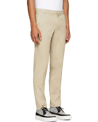 Бежевые брюки чинос от Kenzo