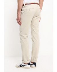 Бежевые брюки чинос от Bruebeck
