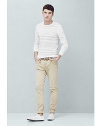 Бежевые брюки чинос от Mango Man