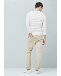 Бежевые брюки чинос от Mango Man