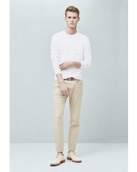 Бежевые брюки чинос от Mango Man