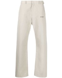 Бежевые брюки чинос от Off-White