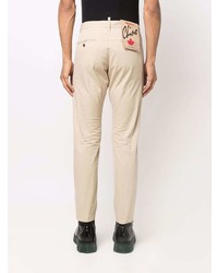 Бежевые брюки чинос от DSQUARED2