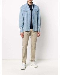 Бежевые брюки чинос от Canali