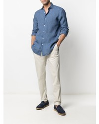 Бежевые брюки чинос от Fay