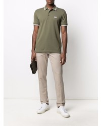 Бежевые брюки чинос от BOSS HUGO BOSS