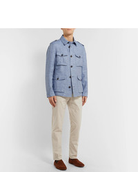 Бежевые брюки чинос от Dunhill