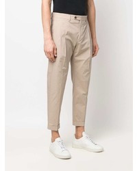 Бежевые брюки чинос от Dell'oglio