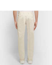 Мужские бежевые брюки от Prada
