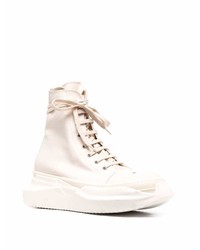 Мужские бежевые высокие кеды от Rick Owens DRKSHDW