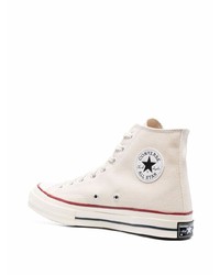 Мужские бежевые высокие кеды от Converse