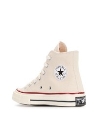 Мужские бежевые высокие кеды от Converse