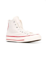 Мужские бежевые высокие кеды от Converse