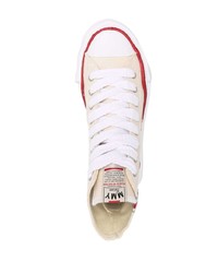 Мужские бежевые высокие кеды от Maison Mihara Yasuhiro