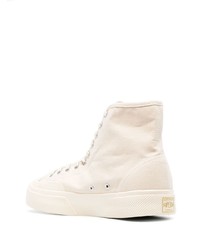 Мужские бежевые высокие кеды от Superga