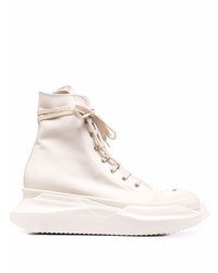 Мужские бежевые высокие кеды от Rick Owens DRKSHDW