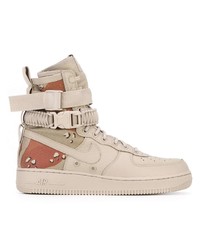 Мужские бежевые высокие кеды от Nike