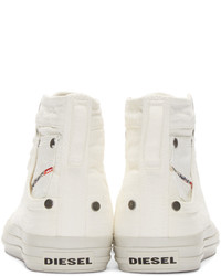 Мужские бежевые высокие кеды от Diesel