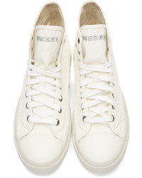 Мужские бежевые высокие кеды от Diesel